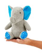 MAX & MOLLY Huggles Elefant Susi jucărie de aport câini activități fizice cu sunet poliester albastru și gri 28x23cm 1buc