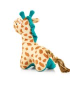 MAX & MOLLY Huggles Girafa Jerry jucărie de aport câini activități fizice poliester maro și albastru 26x23cm 1buc