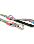 MAX & MOLLY Little Monsters lesă câini poliester albastru M(1.2m x 2cm)