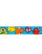 MAX & MOLLY Little Monsters lesă câini poliester albastru M(1.2m x 2cm)