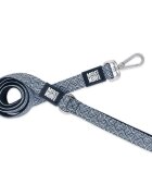 MAX & MOLLY Mykonos Black lesă câini poliester alb și negru M(1.2m x 2cm)