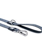 MAX & MOLLY Mykonos Black lesă câini poliester alb și negru M(1.2m x 2cm)