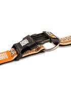 MAX & MOLLY Smart ID Ethnic zgardă câini ajustabilă poliester bej cataramă trident M(34-55 x 2cm)