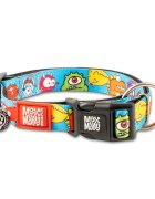 MAX & MOLLY Smart ID Little Monsters zgardă câini ajustabilă poliester albastru cataramă trident M(34-55 x 2cm)