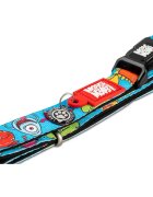MAX & MOLLY Smart ID Little Monsters zgardă câini ajustabilă poliester albastru cataramă trident M(34-55 x 2cm)