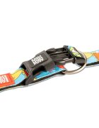 MAX & MOLLY Smart ID Little Monsters zgardă câini ajustabilă poliester albastru cataramă trident M(34-55 x 2cm)