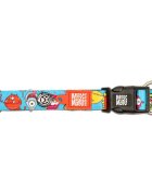 MAX & MOLLY Smart ID Little Monsters zgardă câini ajustabilă poliester albastru cataramă trident S(28-45 x 1.5cm)