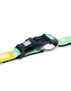 MAX & MOLLY Smart ID Margarite zgardă câini ajustabilă poliester verde cataramă trident M(34-55 x 2cm)