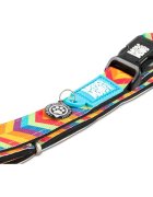 MAX & MOLLY Smart ID Summertime zgardă câini ajustabilă poliester portocaliu cataramă trident M(34-55 x 2cm)