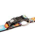 MAX & MOLLY Smart ID Summertime zgardă câini ajustabilă poliester portocaliu cataramă trident S(28-45 x 1.5cm)