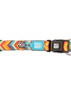 MAX & MOLLY Smart ID Summertime zgardă câini ajustabilă poliester portocaliu cataramă trident XS(22-35 x 1cm)