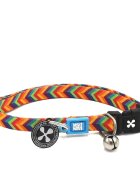 MAX & MOLLY Smart ID Summertime zgardă pisici ajustabilă poliester portocaliu cataramă trident 22-35 x 1cm