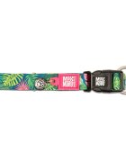 MAX & MOLLY Smart ID Tropical zgardă câini ajustabilă poliester verde cataramă trident XS(22-35 x 1cm)