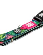 MAX & MOLLY Smart ID Tropical zgardă câini ajustabilă poliester verde multicolor cataramă trident M(34-55 x 2cm)