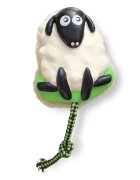 MAX & MOLLY Snuggles Woody The Sheep jucărie de aport câini dentiție cu sunet poliester alb și verde 1buc