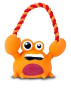 MAX & MOLLY Tuggles Lenny Krabitz jucărie de ros câini dentiție cu sunet latex Tuggles Lenny Krabitz jucărie de ros câini XS-XL dentiție cu sunet latex portocaliu și roșu 16.5x19 ⌀11cm 1buc