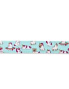 MAX & MOLLY Unicorn ham prindere dublă(piept&spate) câini poliester bleu cataramă trident S(43-53 x 1.5cm)