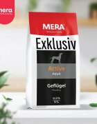 MERA Exklusiv Active XS-XL Pasăre hrană uscată câini activitate intensă 15kg