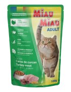 MIAU MIAU Curcan plic hrană umedă pisici (în sos) 100g