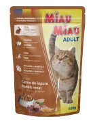 MIAU MIAU Iepure plic hrană umedă pisici (în sos) 100g