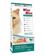 MIAU MIAU Indoor & Sterilised Pui hrană uscată pisici sterilizate 10kg