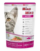 MIAU MIAU Kitten Somon hrană uscată pisici junior junior 800g