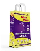 MIAU MIAU Lavanda așternut igienic pisici granule bentonită aglomerant neutralizare mirosuri 5kg