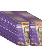 MIAU MIAU Sterilised Pui plic hrană umedă pisici sterilizate (în sos) bax 100g x 24buc