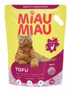 MIAU MIAU Tofu Fresh așternut igienic pisici peleți tofu aglomerant ecologic biodegradabil 10l