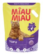 MIAU MIAU Tofu Lavanda așternut igienic pisici peleți tofu aglomerant ecologic biodegradabil 6l