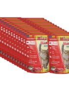 MIAU MIAU Vită plic hrană umedă pisici (în sos) bax 100g x 24buc