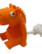 MISOKO Hippo jucărie de aport câini activități fizice latex Hippo jucărie de aport câini M-L activități fizice latex portocaliu 21cm 1buc