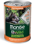 Monge BWild Adult Mini XS-S Rață și dovleac conservă hrană umedă fără cereale câini (în sos) 400g