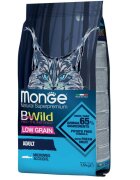 Monge BWild Anșoa hrană uscată conținut redus cereale pisici 1.5kg