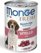 Monge Fresh XS-XL Vițel conservă hrană umedă câini (în suc propriu) 400g