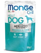 Monge Grill XS-XL Cod plic hrană umedă câini (în suc propriu) bax 100g x 24buc