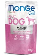 Monge Grill XS-XL Porc plic hrană umedă câini (în suc propriu) 100g