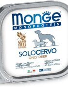 Monge Monoprotein XS-XL Căprioară tăviță hrană umedă monoproteică fără cereale câini (pate) 150g