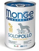 Monge Monoprotein XS-XL Pui conservă hrană umedă monoproteică fără cereale câini (pate) 400g