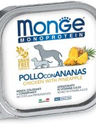 Monge Monoprotein XS-XL Pui și Ananas tăviță hrană umedă monoproteică fără cereale câini (pate) 150g