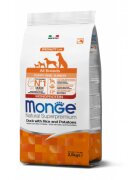 Monge Monoprotein XS-XL Rață și Orez hrană uscată câini 12kg