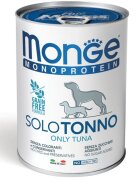 Monge Monoprotein XS-XL Ton conservă hrană umedă monoproteică fără cereale câini (pate) 400g