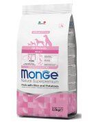 Monge Natural Superpremium Monoprotein XS-XL Porc și Orez hrană uscată câini 12kg