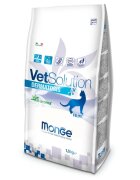 MONGE VETSOLUTION Dermatosis Somon dietă veterinară hrană uscată fără cereale pisici piele & blană 1.5kg
