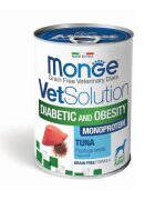 MONGE VETSOLUTION Diabetic & Obesity XS-XL Ton dietă veterinară conservă hrană umedă fără cereale câini obezitate & diabet (pate) 400g