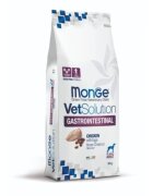 MONGE VETSOLUTION Gastrointestinal XS-XL Pui și Ou dietă veterinară hrană uscată fără cereale câini sistem digestiv 12kg