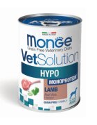 MONGE VETSOLUTION Hypo Monoprotein XS-XL Miel dietă veterinară conservă hrană umedă monoproteică fără cereale câini alergii (pate) 400g