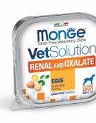 MONGE VETSOLUTION Renal & Oxalate XS-XL Ou dietă veterinară tăviță hrană umedă fără cereale câini sistem renal (pate) 150g