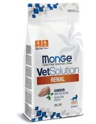 MONGE VETSOLUTION Renal Pui dietă veterinară hrană uscată fără cereale pisici sistem renal 1.5kg