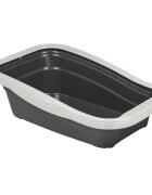 MP BERGAMO Nella litieră pisici cu ramă gri 56x36.5x18 cm